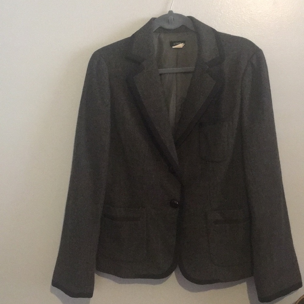 J. Crew gray tweed blazer